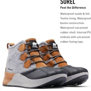 Sorel Gray and Brown Winter Boots